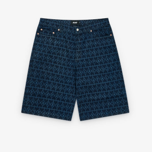 PALACE Men's Heart Denim Short Indigo