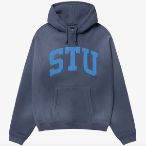 STÜSSY Men's Stu Applique Hood Blue