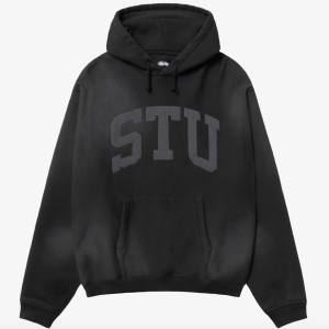 STÜSSY Men's Stu Applique Hood Black