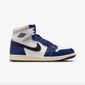 NIKE Men's Air Jordan 1 Retro High OG White/Blue/Black