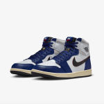 NIKE Men's Air Jordan 1 Retro High OG White/Blue/Black