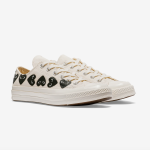 PLAY CONVERSE Multi Black Heart Chuck Taylor All Star '70 Low Sneakers Beige