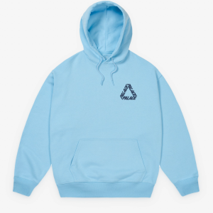 PALACE Men's P-3 Print Hood Skyline Blue