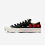 PLAY CONVERSE Multi Red Heart Chuck Taylor All Star '70 Low Sneakers